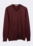 Dark Burgundy Melange Knitwear
