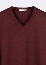 Dark Burgundy Melange Knitwear
