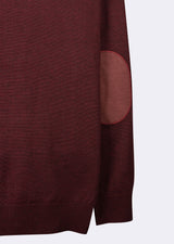 Dark Burgundy Melange Knitwear