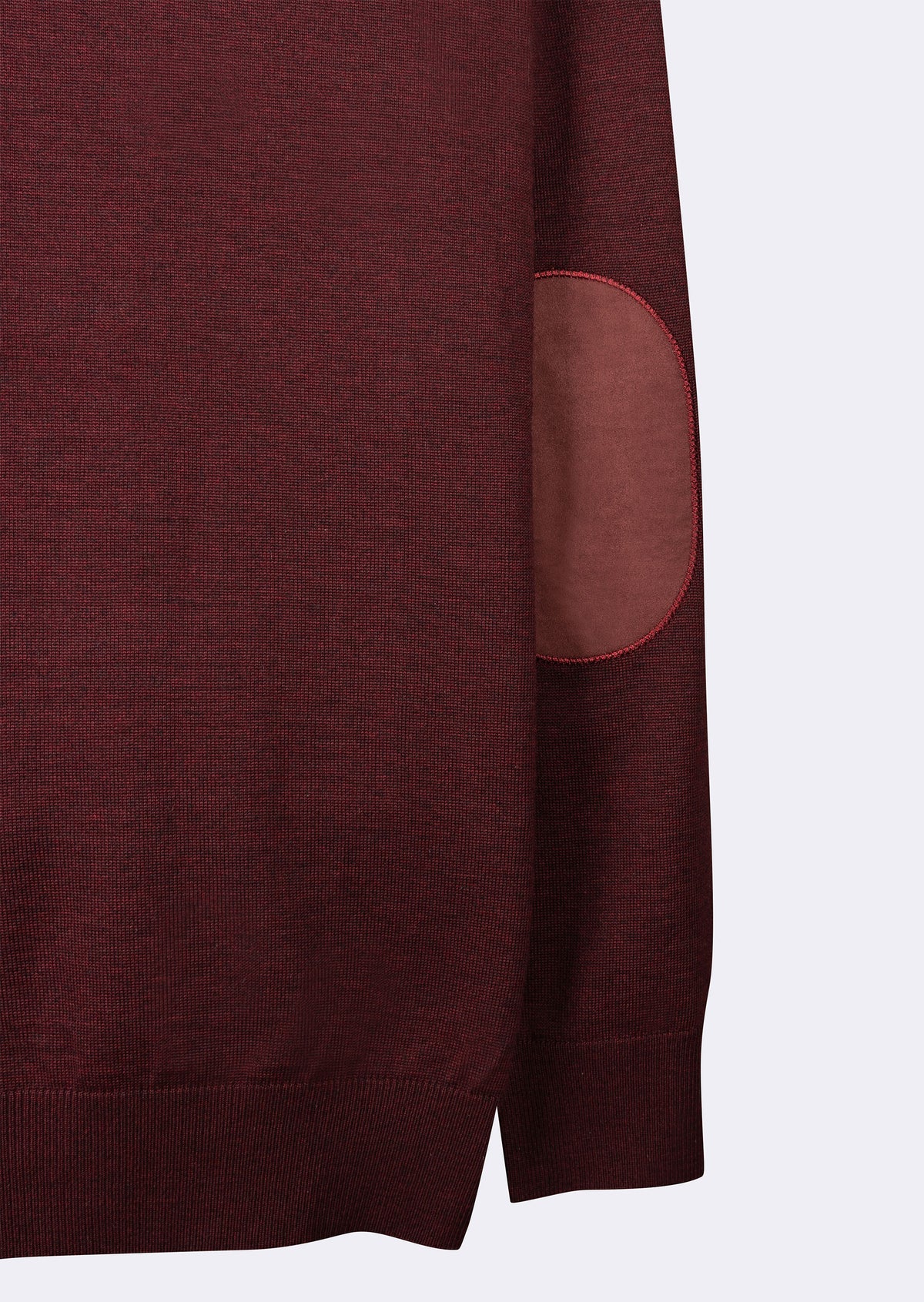 Dark Burgundy Melange Knitwear