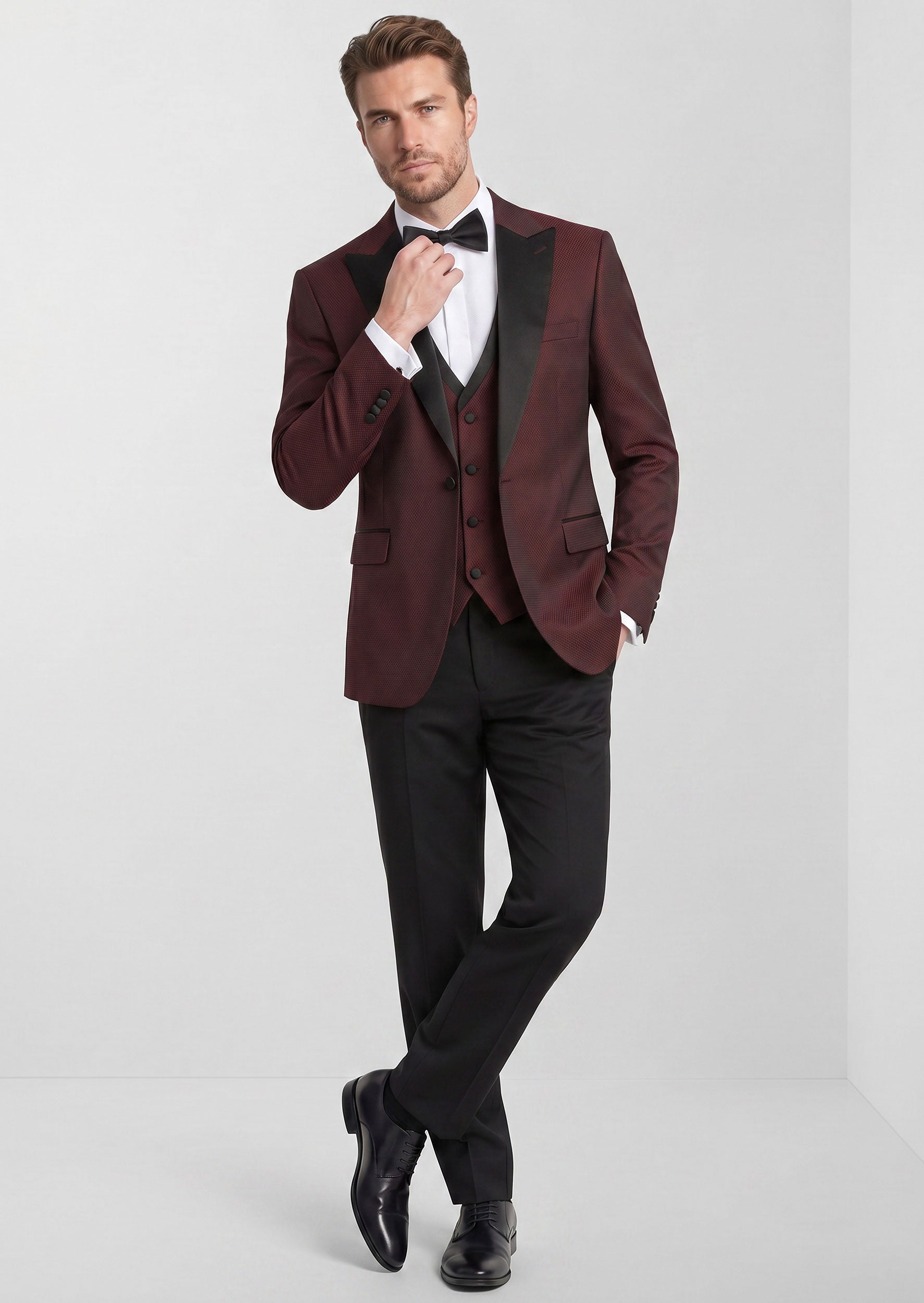 Burgundy Tuxedo