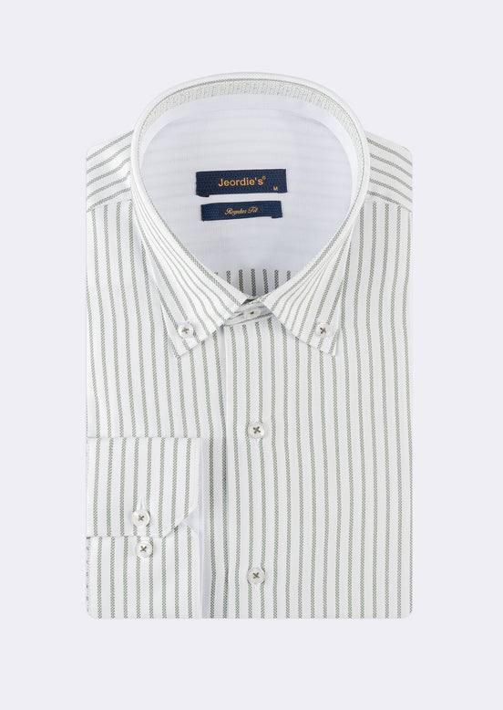White - Khaki Long Sleeve Shirt