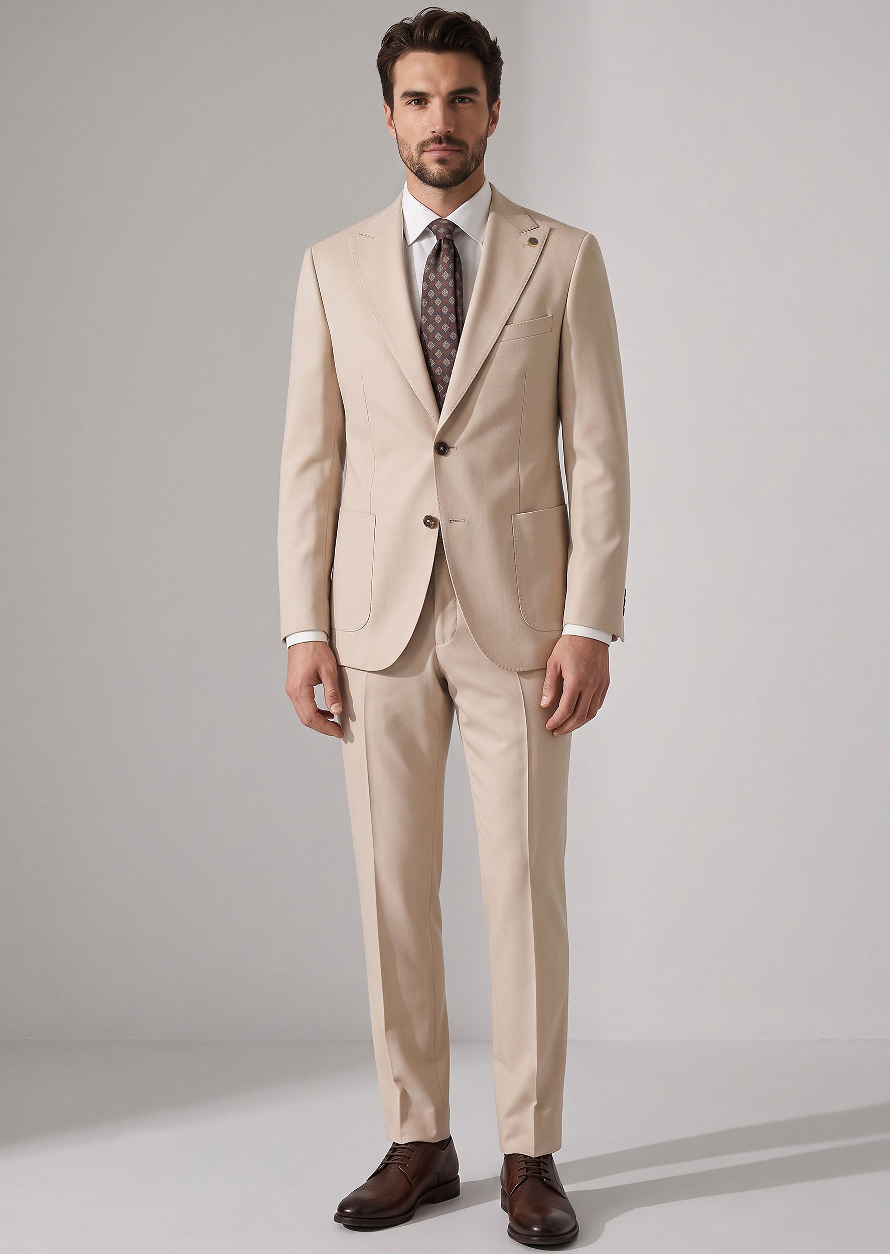 Beige Suit