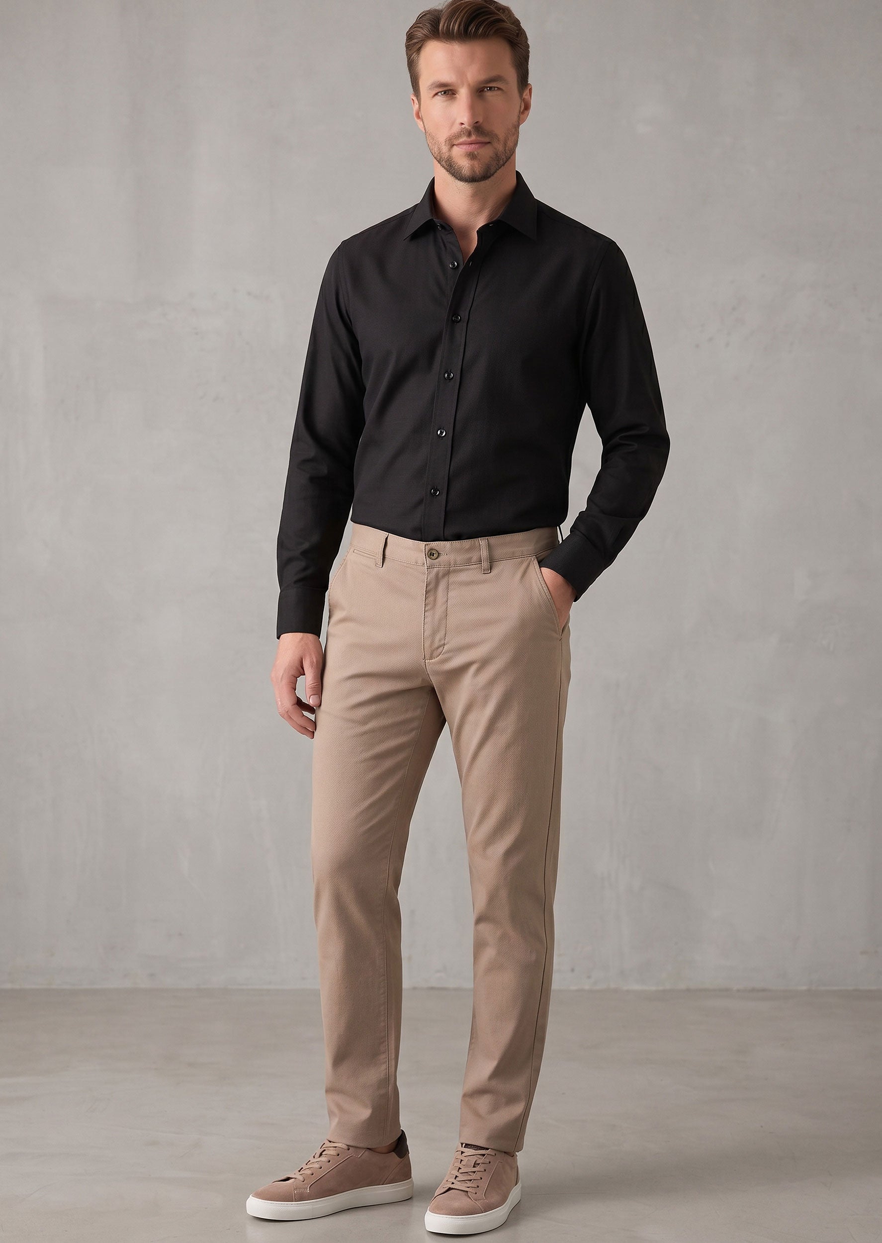 Black Plain Shirt