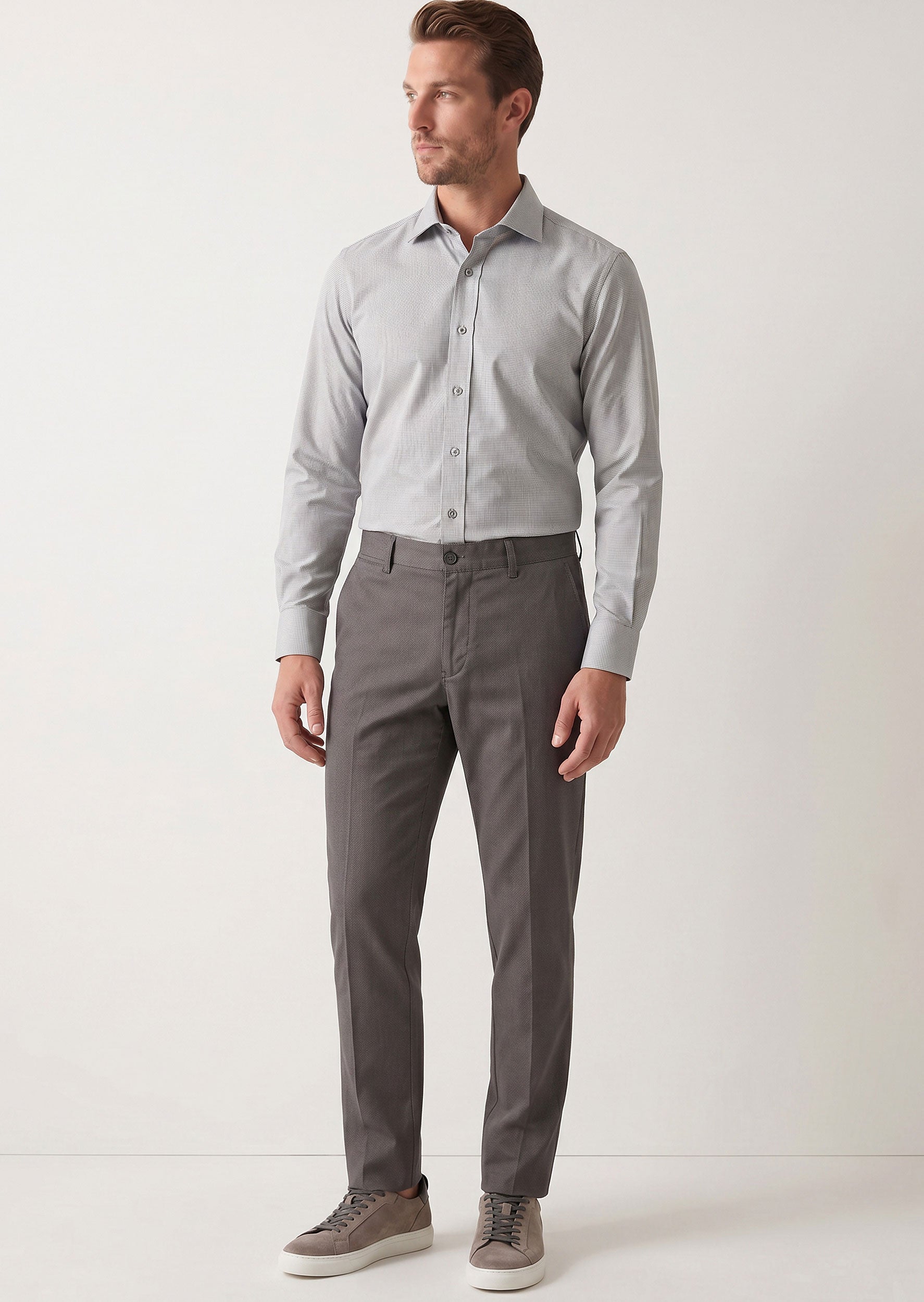 Grey Plain Shirt