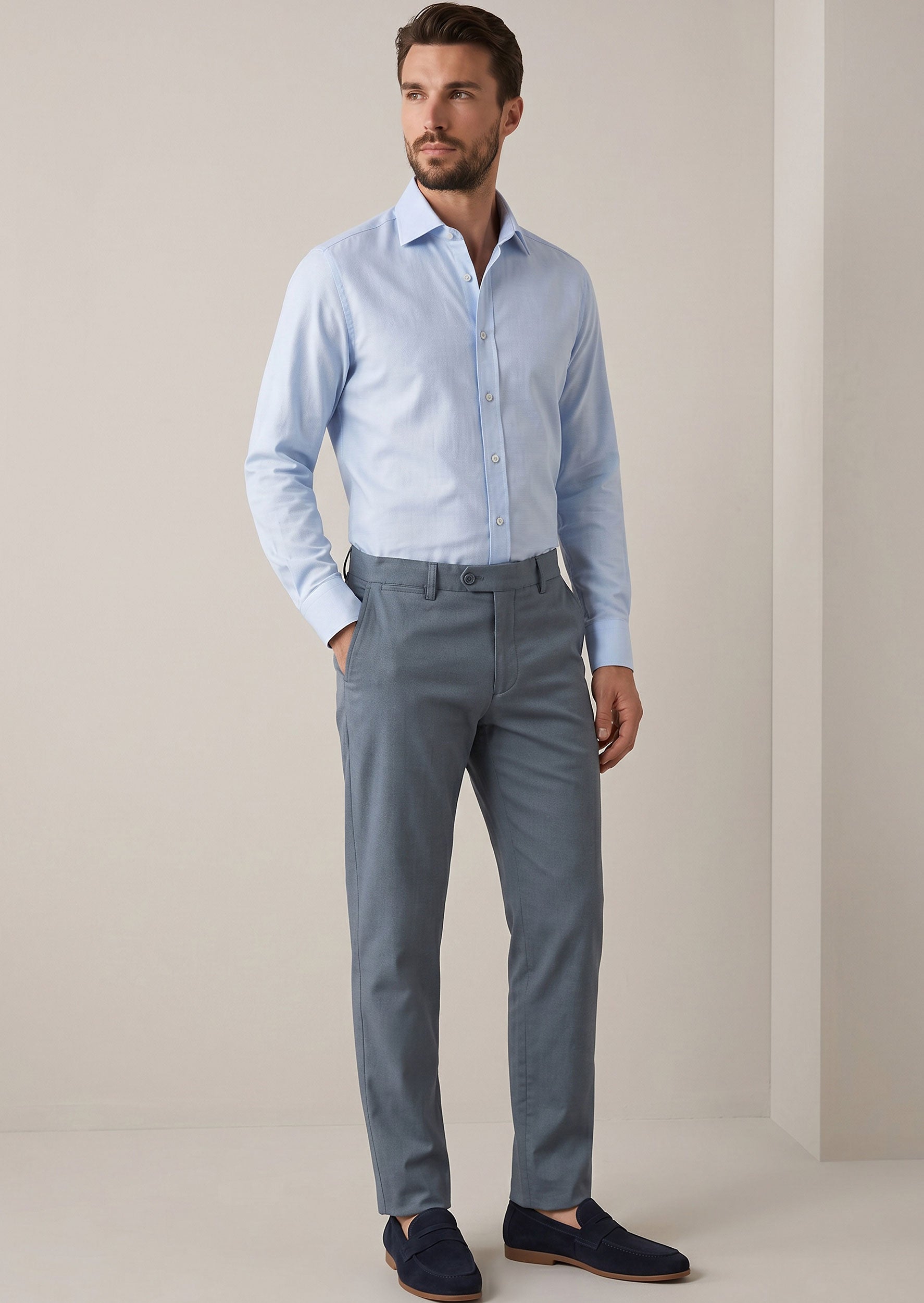 Light Blue Plain Shirt