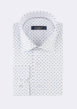 White - Navy Long Sleeve Shirt