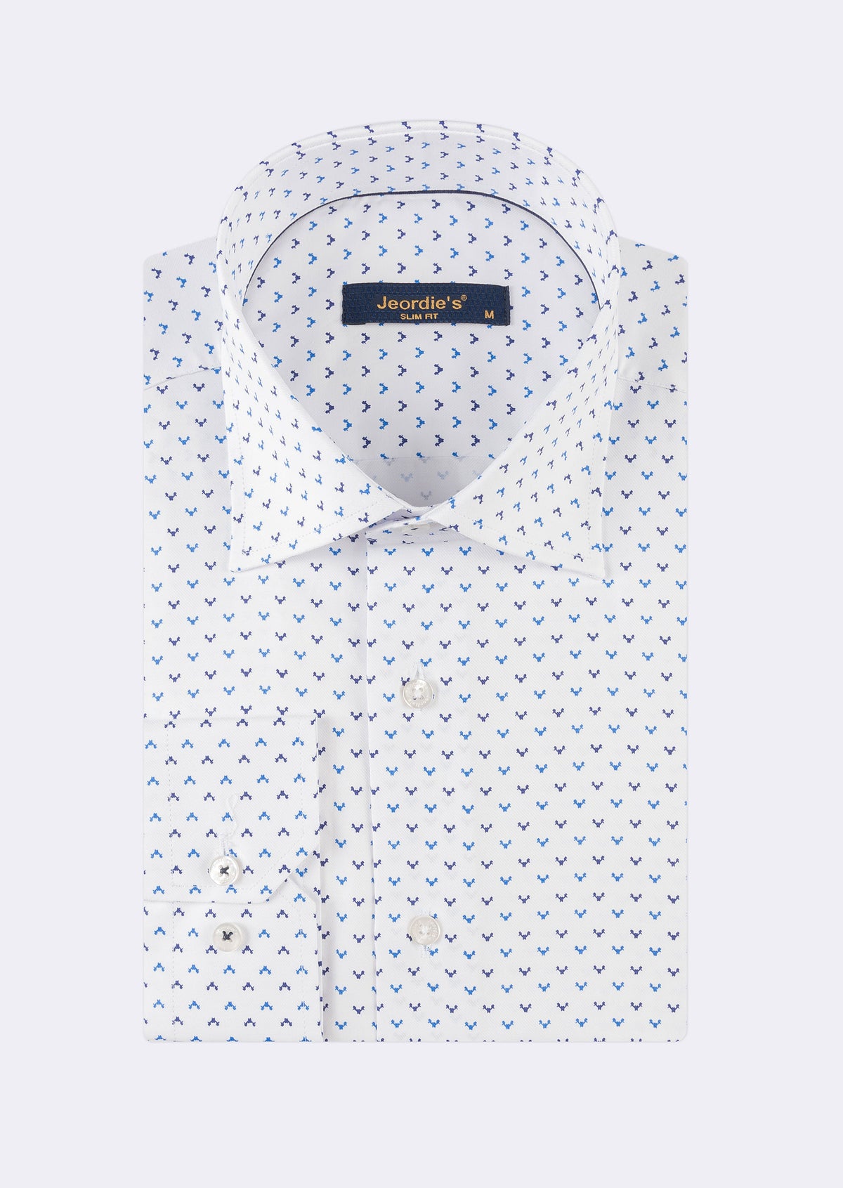 White - Navy Long Sleeve Shirt