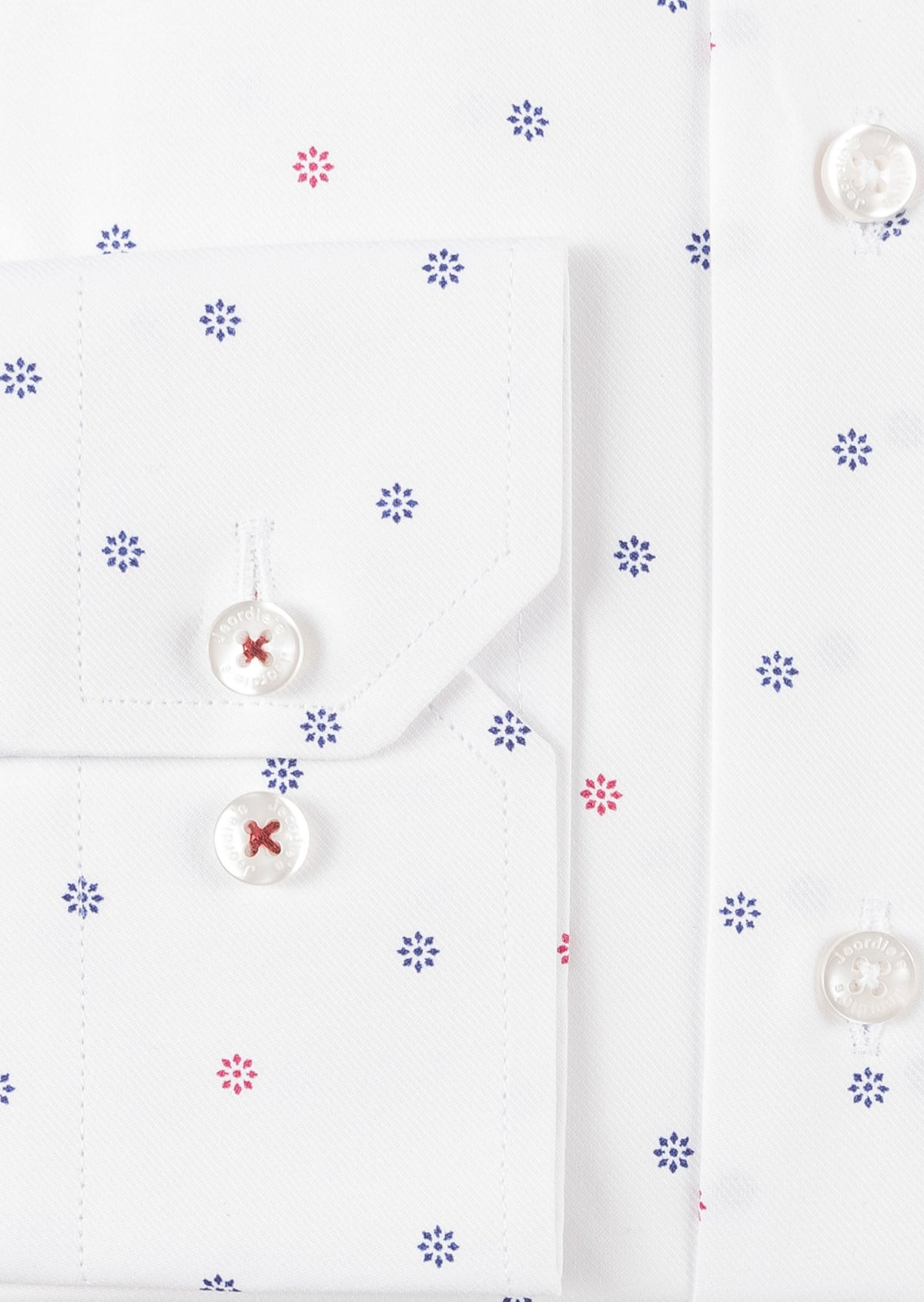 White - Burgundy Long Sleeve Shirt