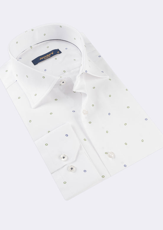 White - Green Long Sleeve Shirt