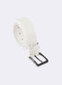 White Leather Belt