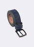 Navy Leather Belt