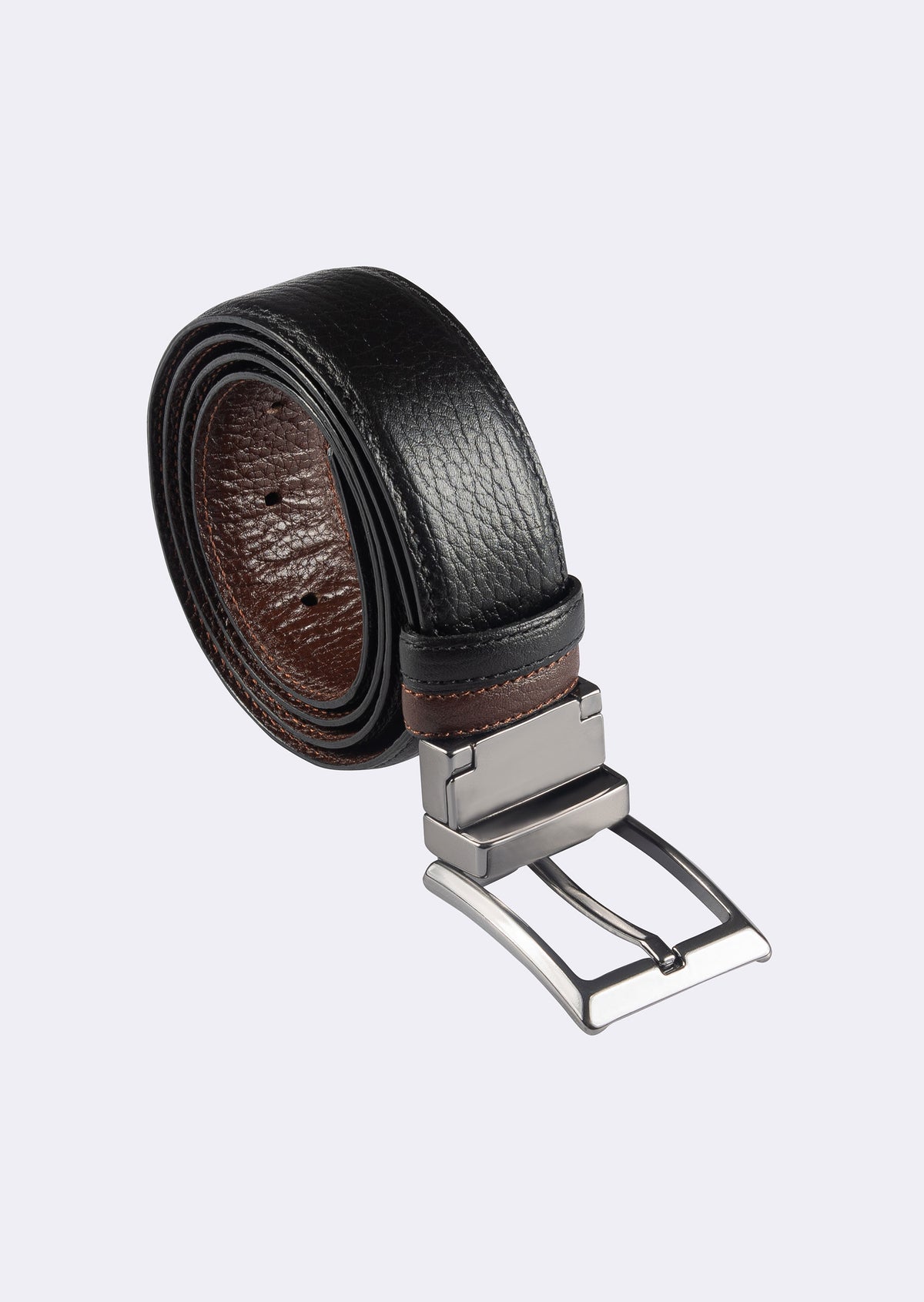 Black - Brown Leather Belt