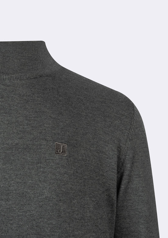 Dark Grey Melange Knitwear