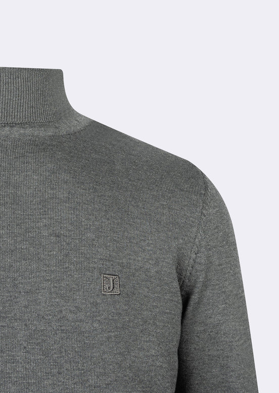 Dark Grey Melange Knitwear