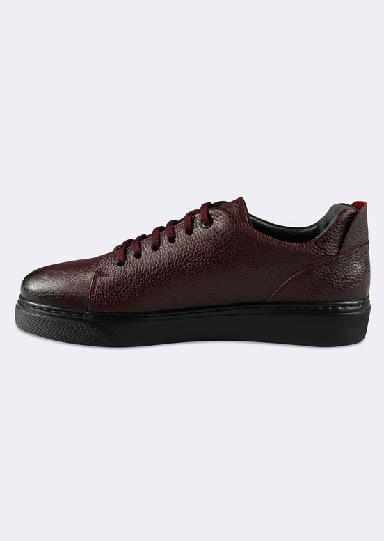 Black - Burgundy Trainers