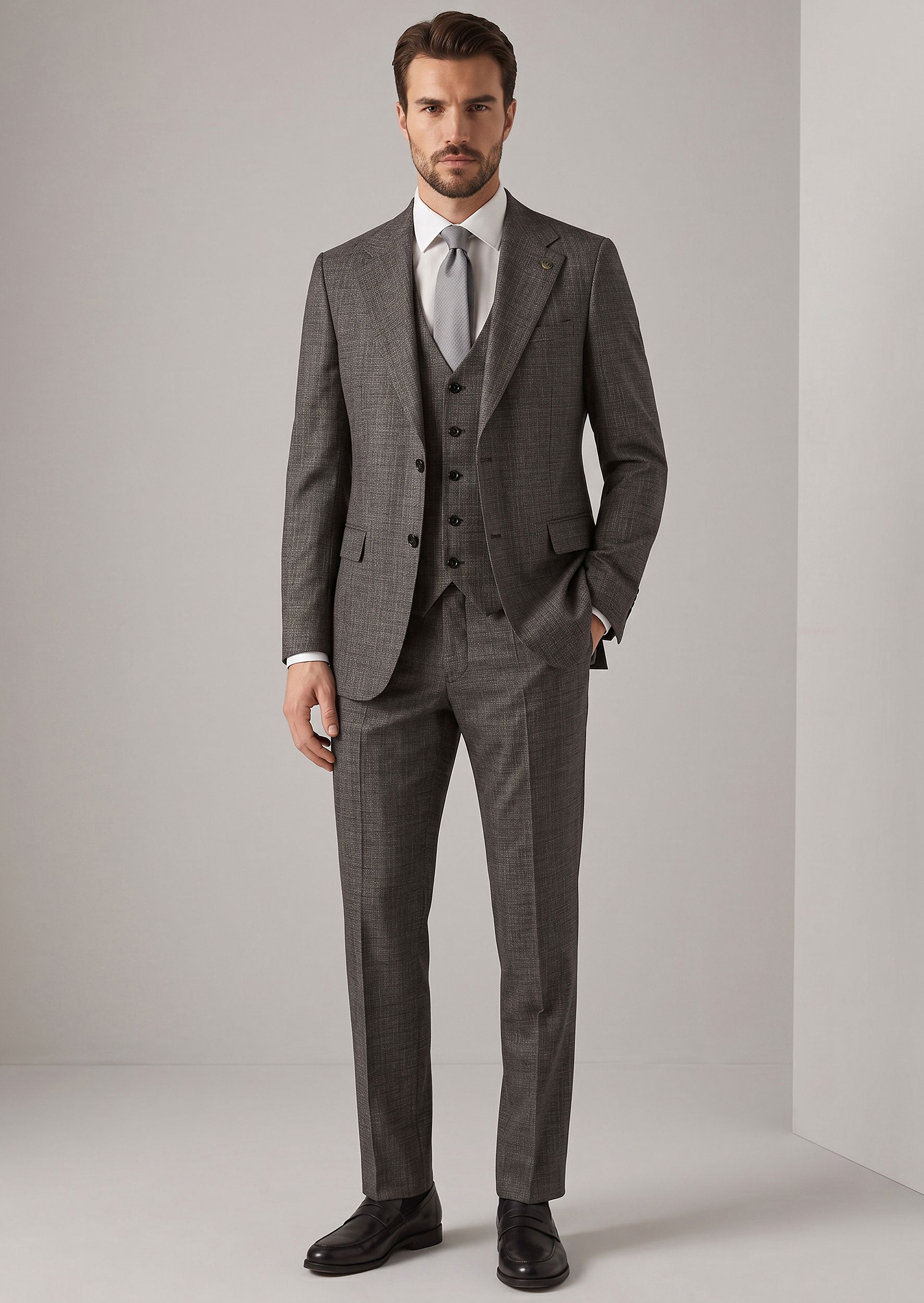 Black Three-Piece Suit