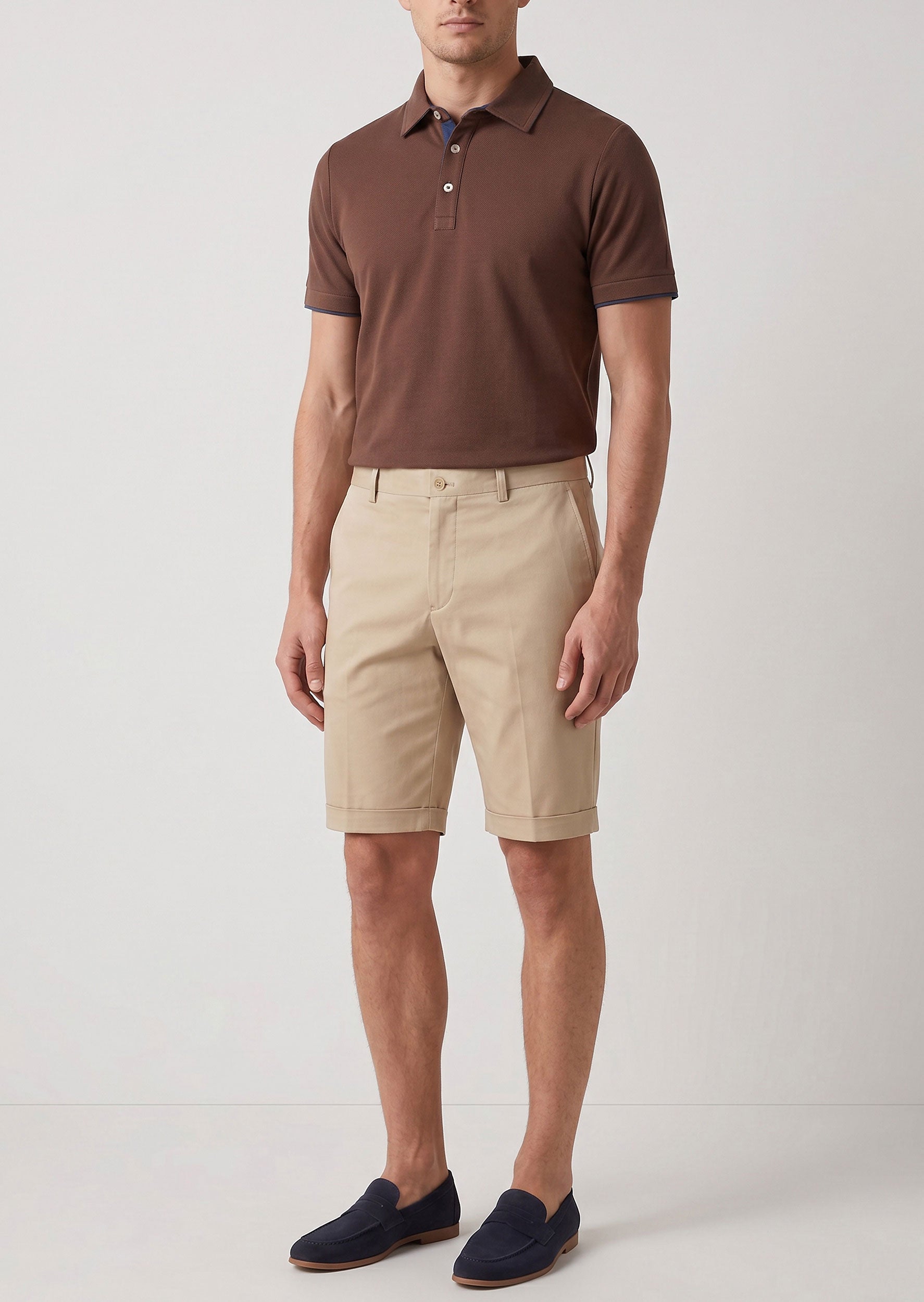Beige Bermuda Short