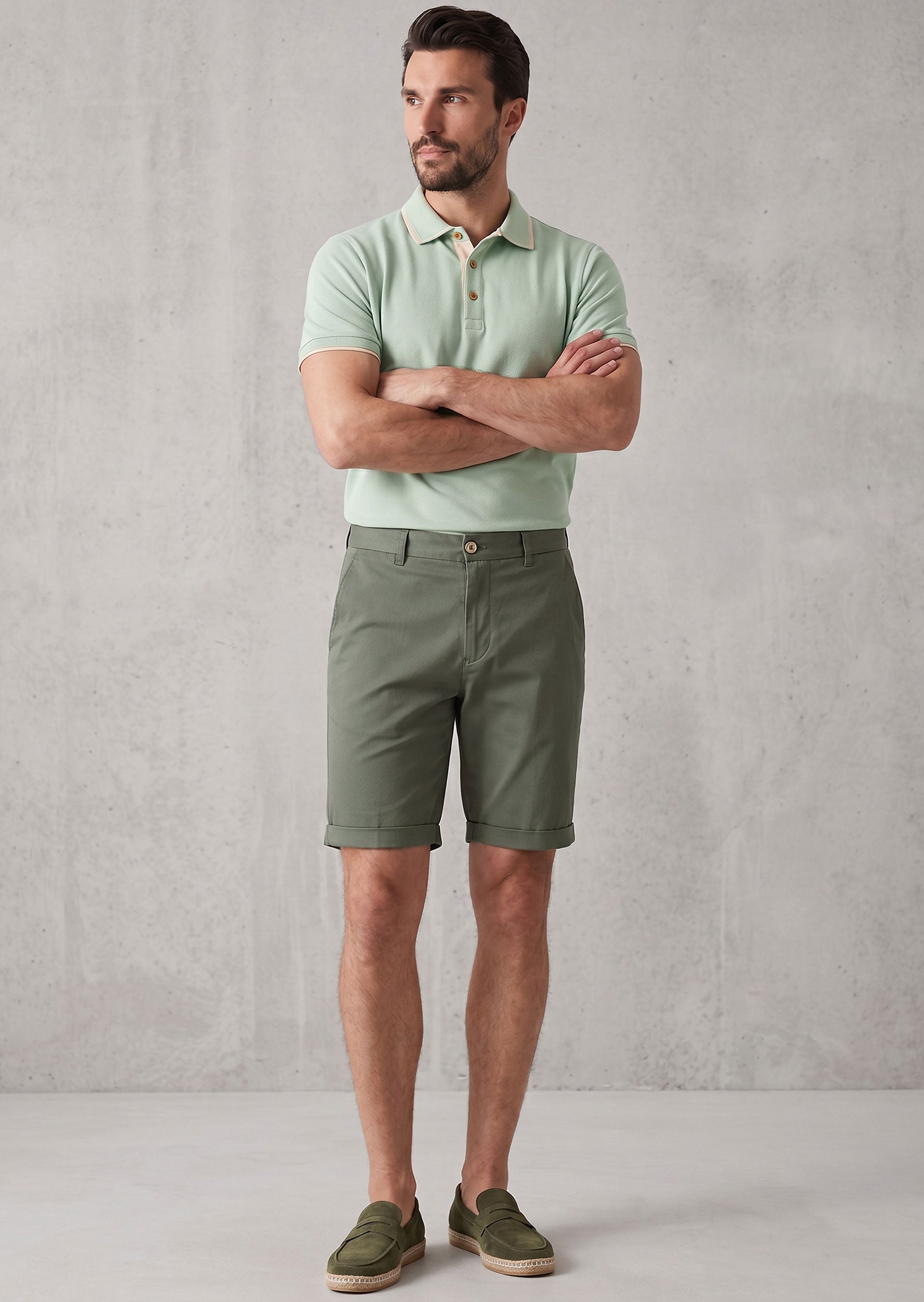 Green Bermuda Short