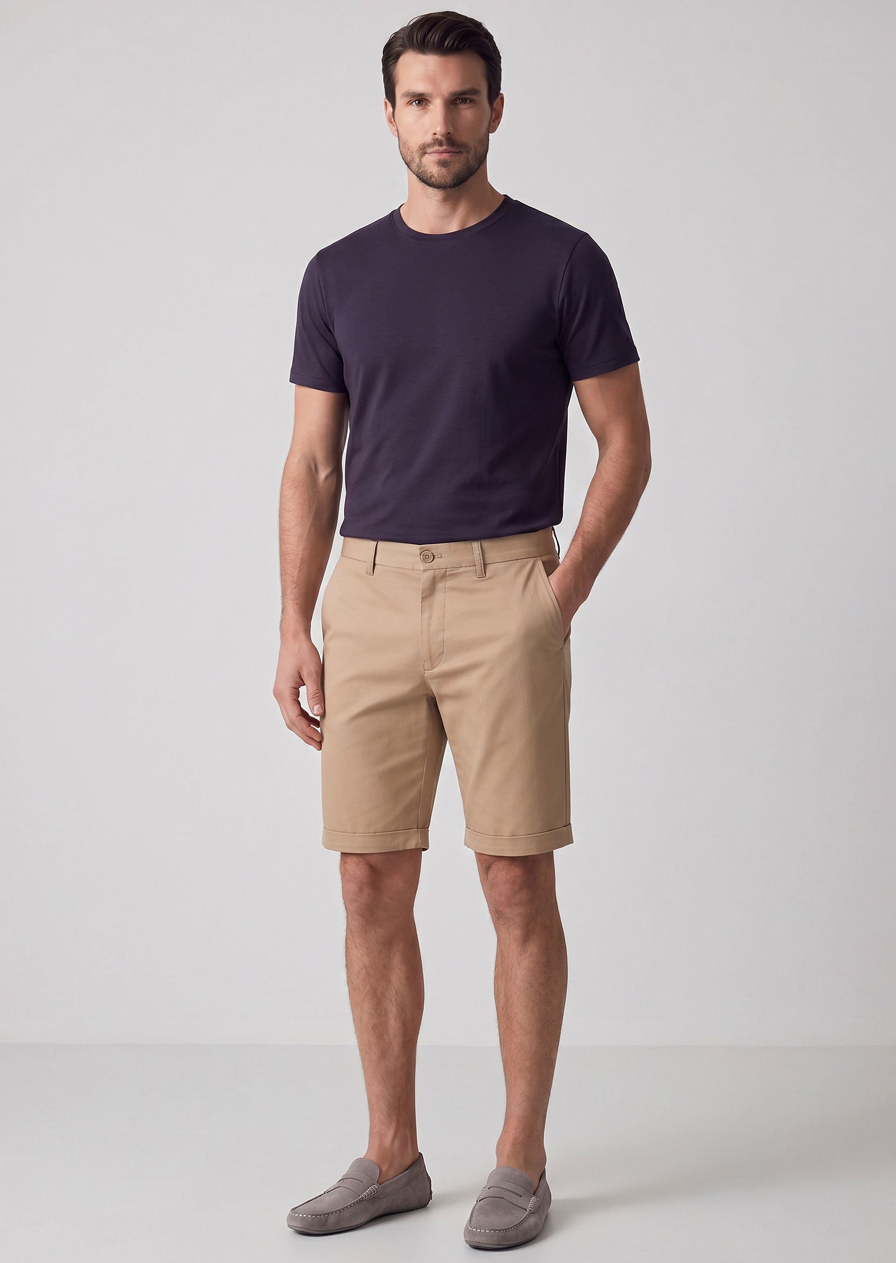 Taupe Bermuda Short