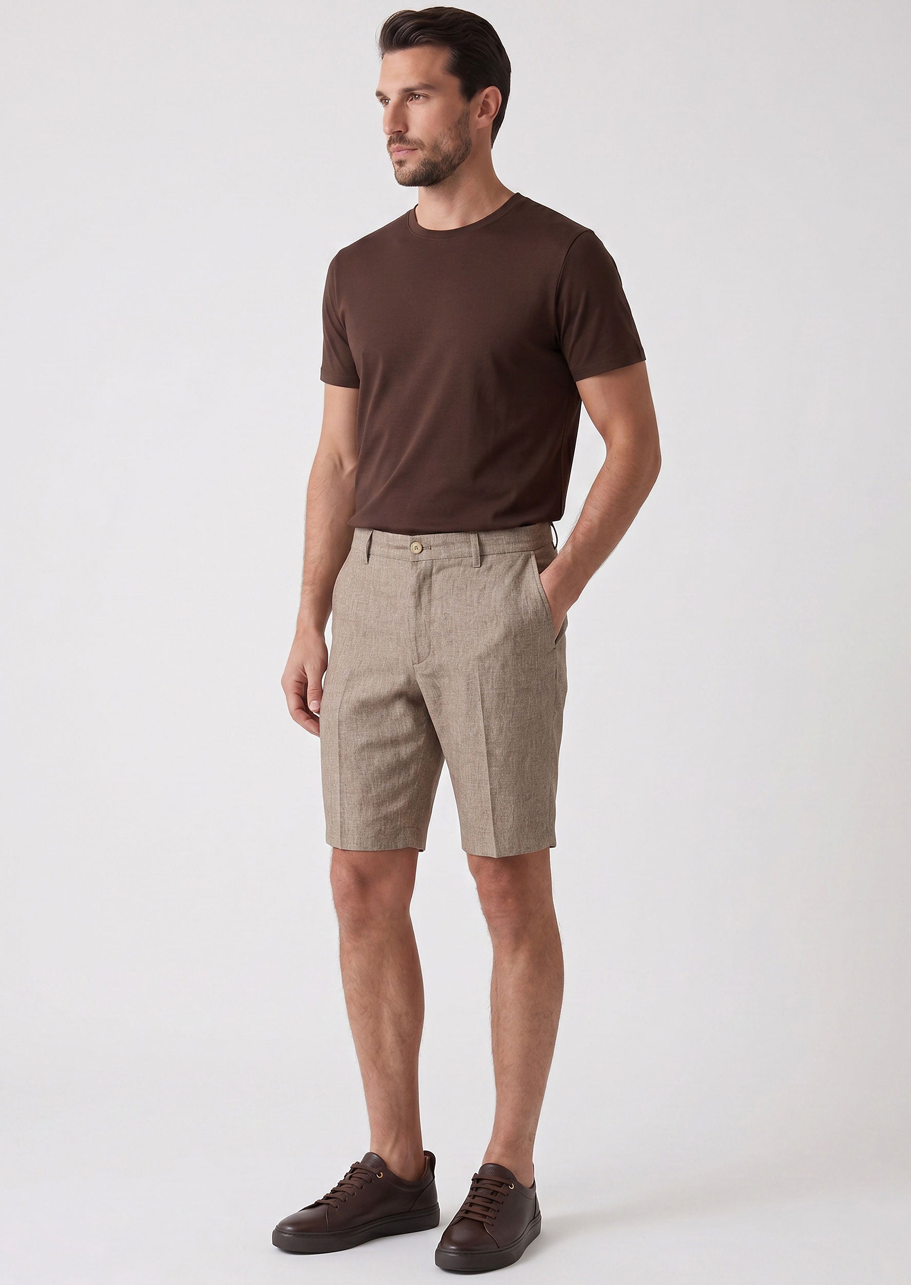 Brown Bermuda Short
