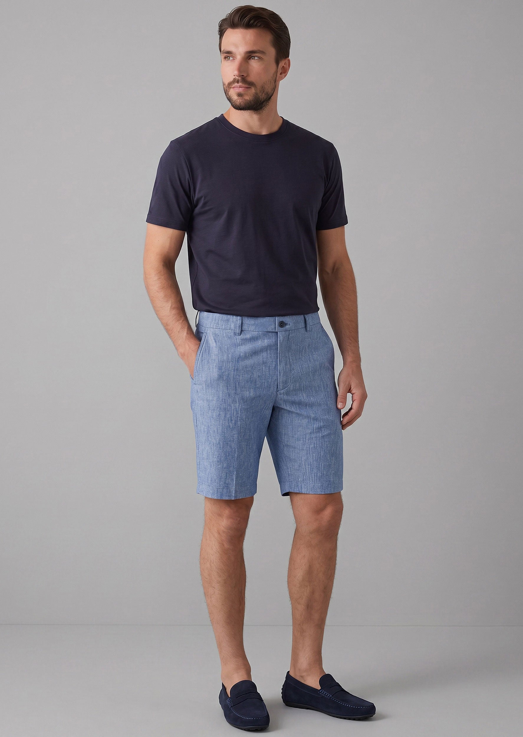 Sax Blue Bermuda Short