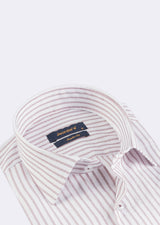 White - Brown Long Sleeve Shirt