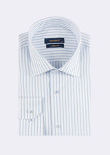 White - Blue Long Sleeve Shirt