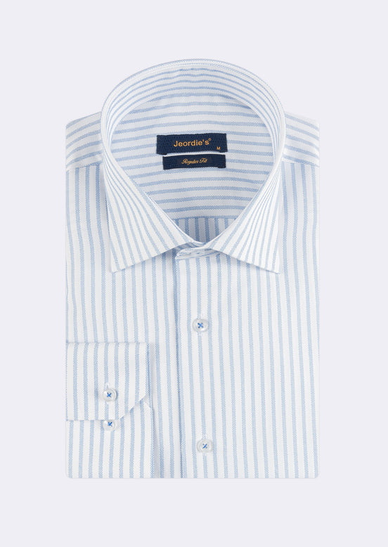 White - Blue Long Sleeve Shirt