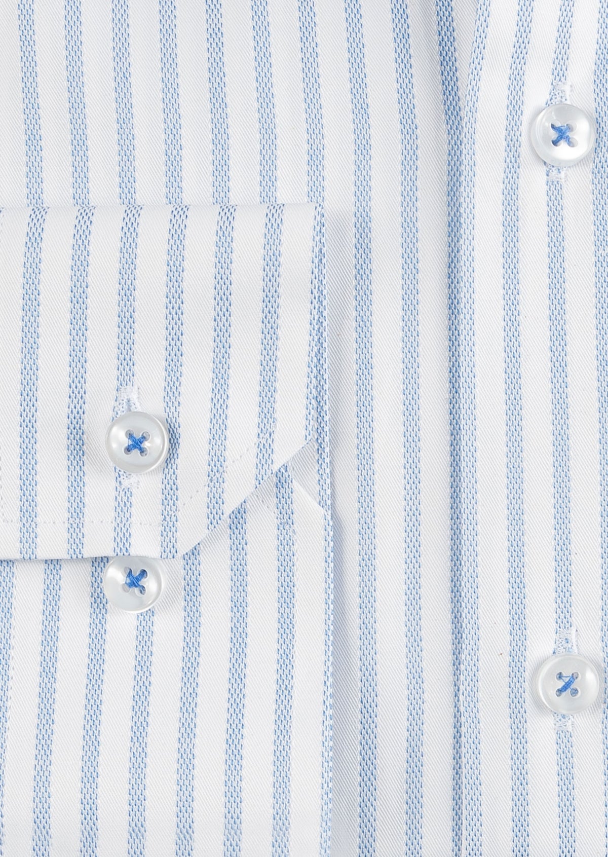 White - Blue Long Sleeve Shirt