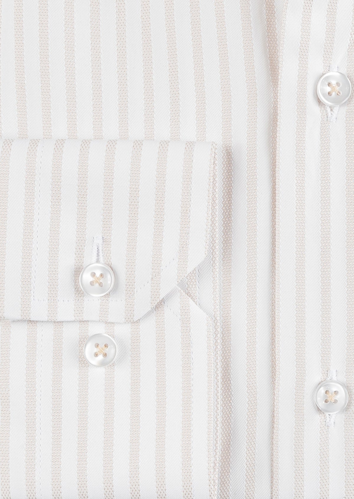 White - Beige Long Sleeve Shirt