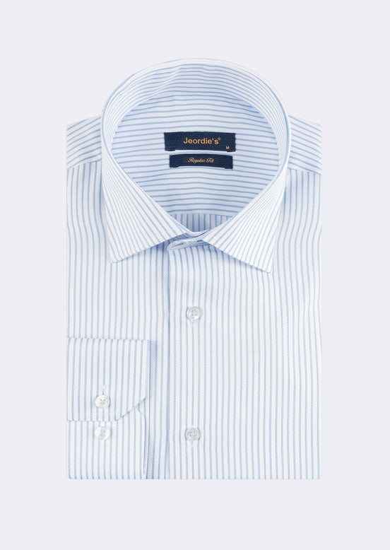 White - Blue Long Sleeve Shirt