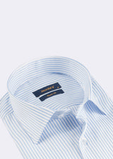 White - Blue Long Sleeve Shirt