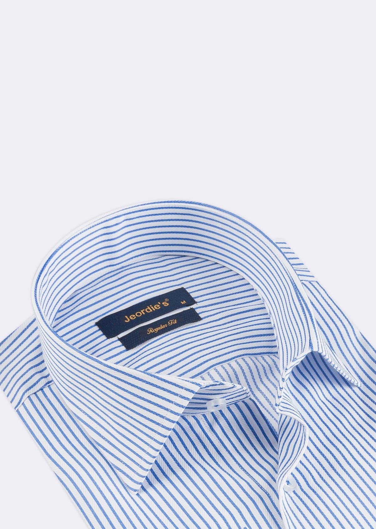 White - Sax Blue Long Sleeve Shirt