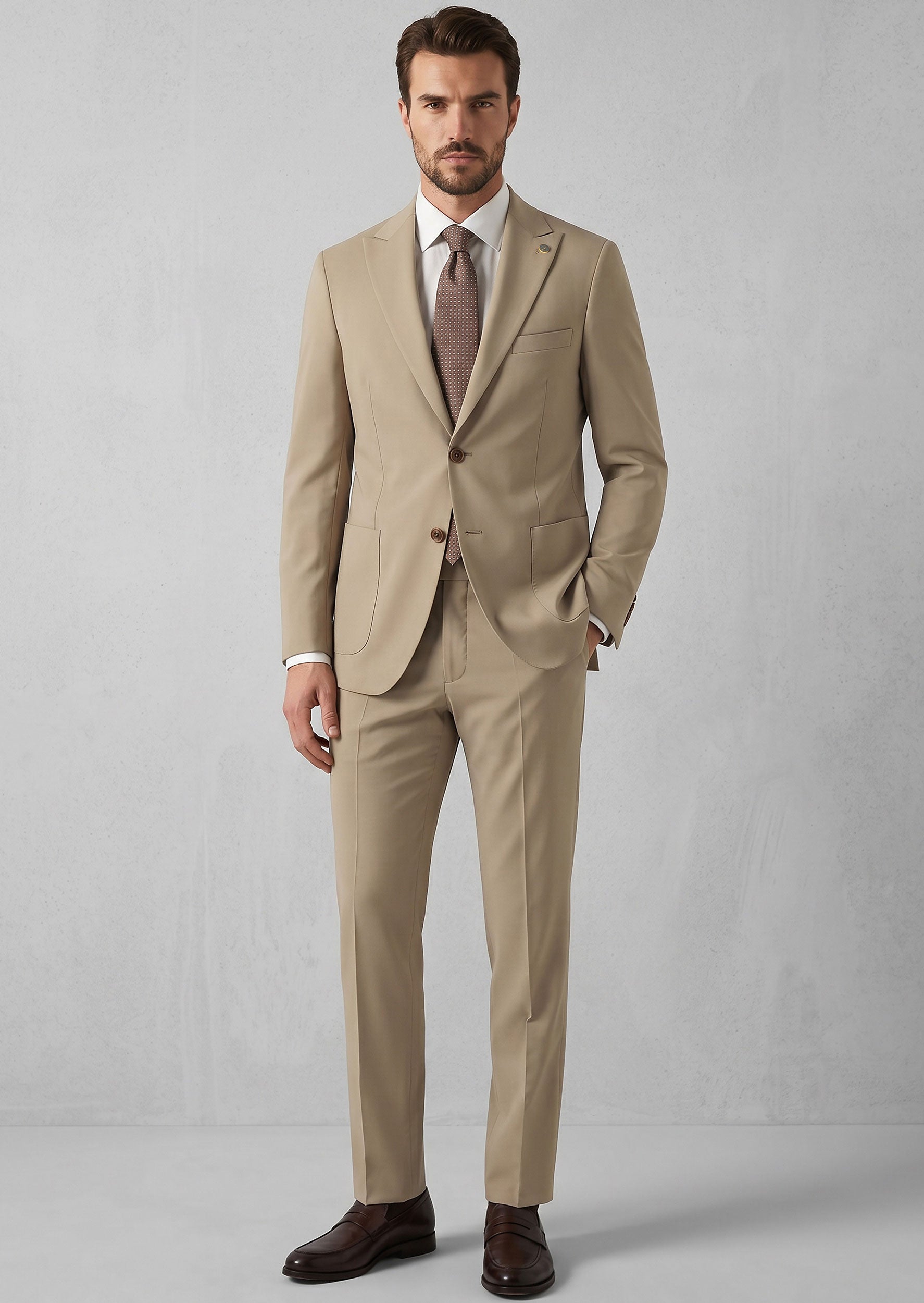 Taupe Suit
