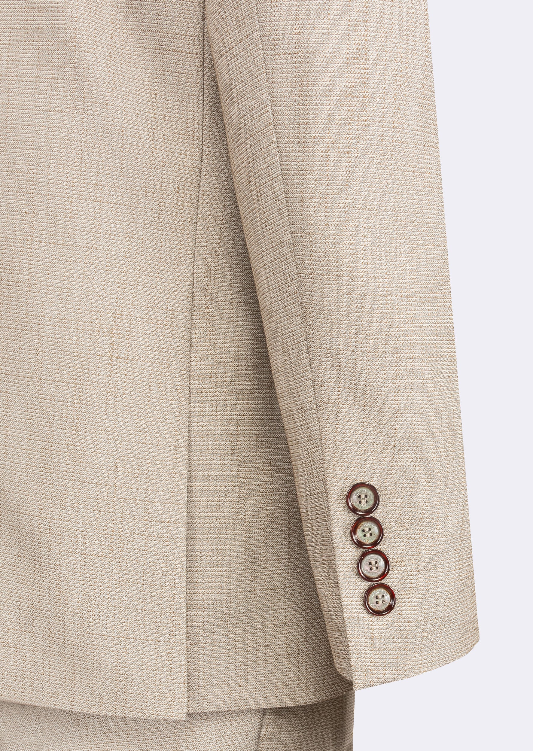 Beige Three-Piece Suit