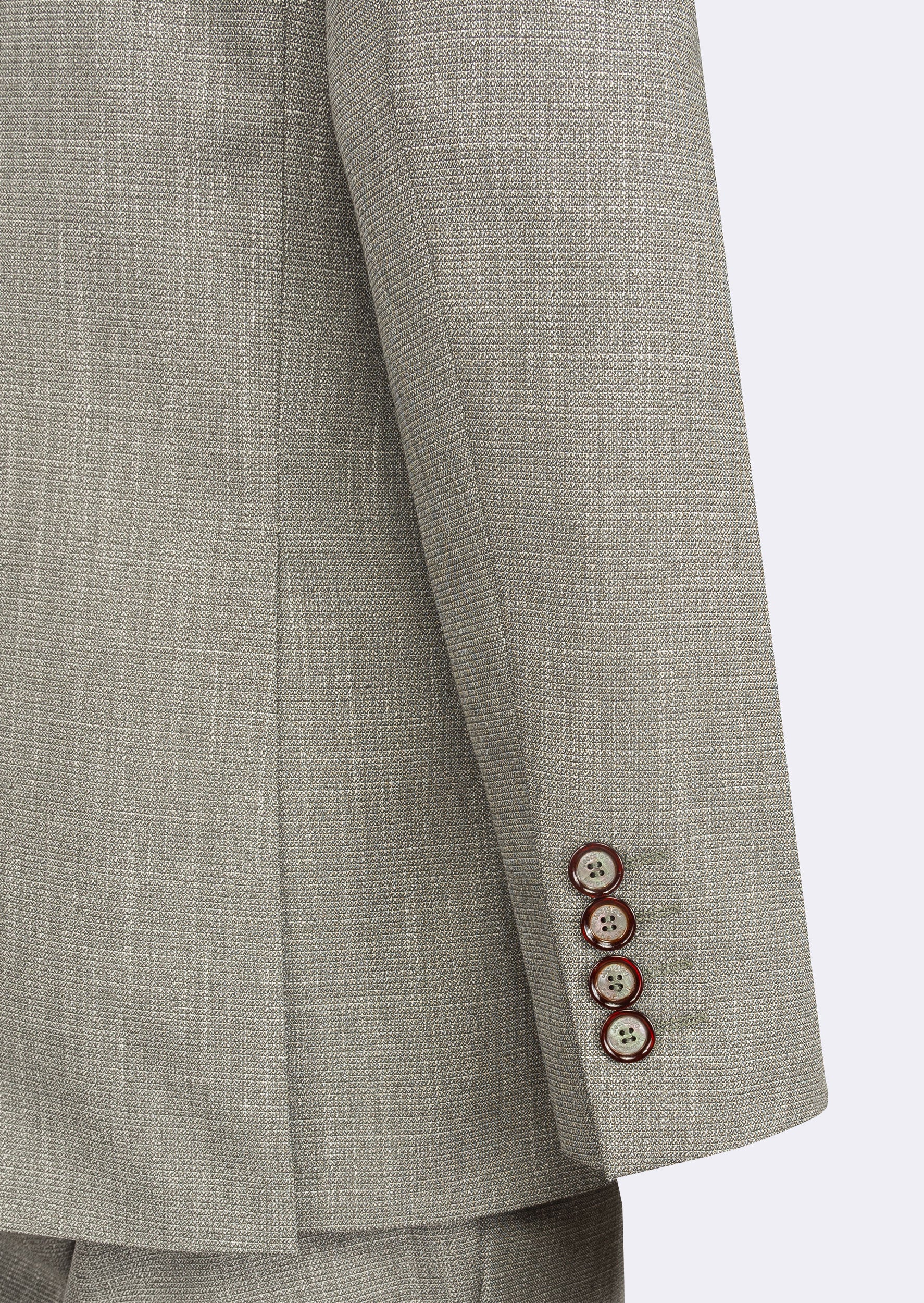Khaki Three-Piece Suit
