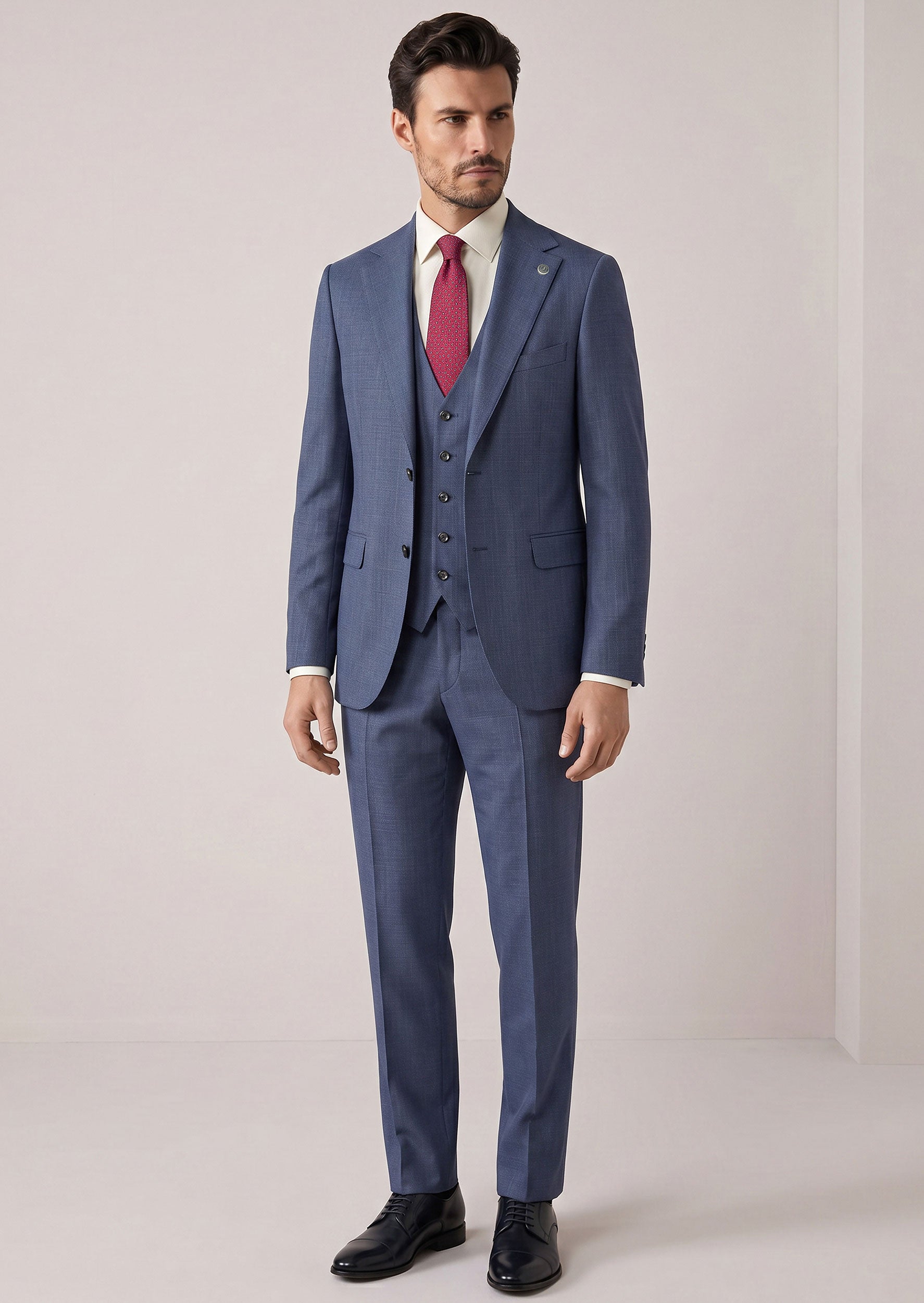 Royal Blue Three-Piece Suit