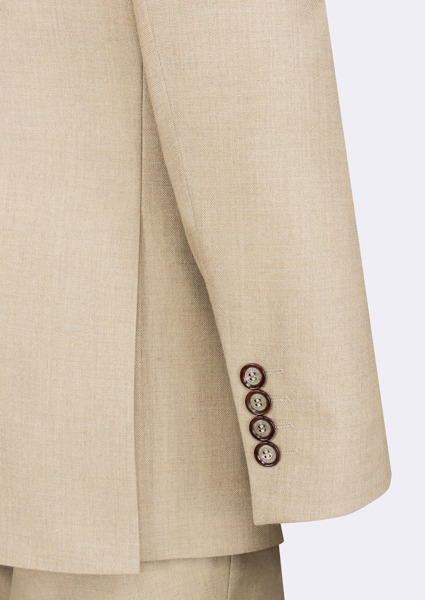 Beige Three-Piece Suit