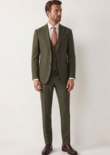 Khaki Three-Piece Suit