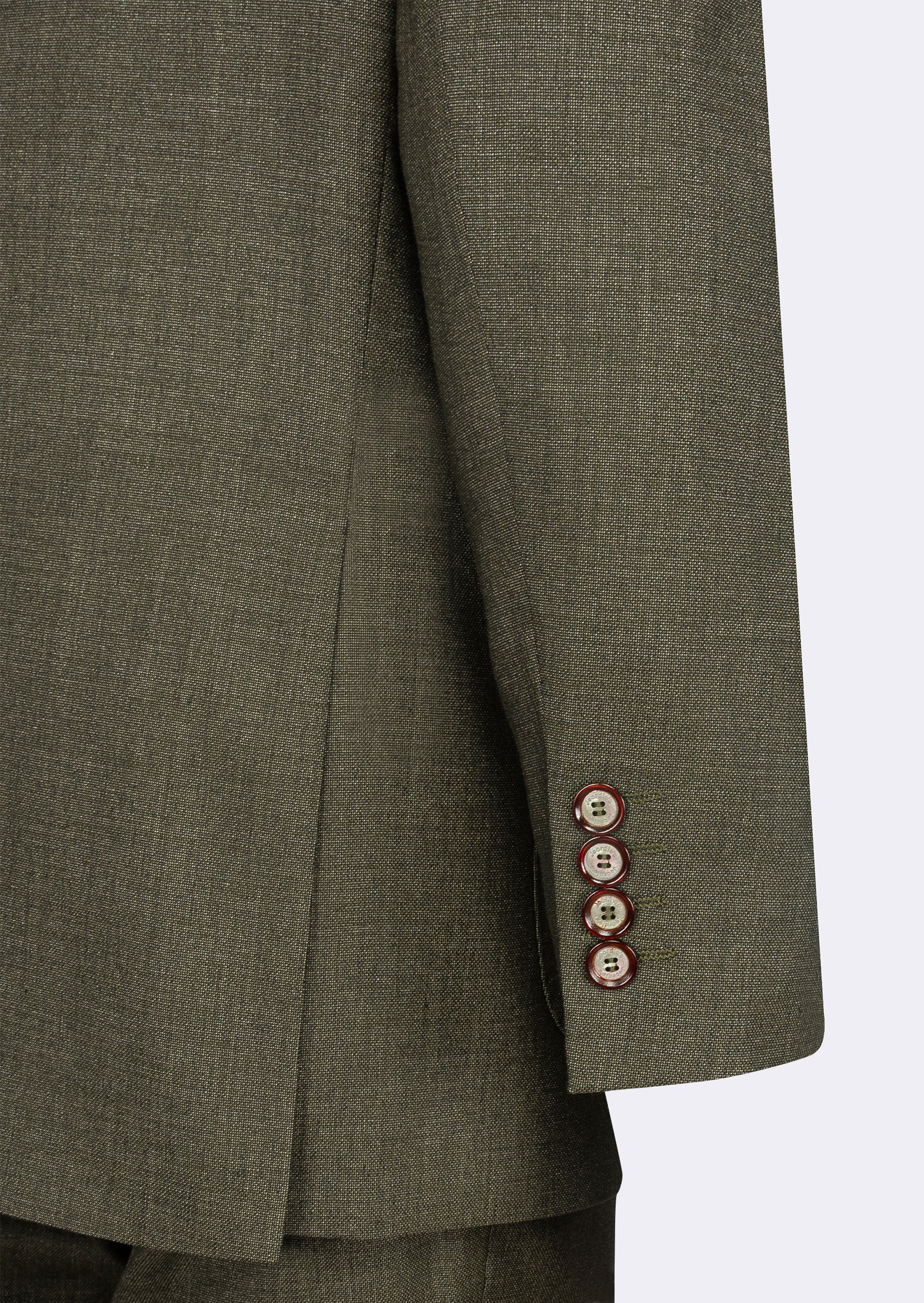 Khaki Three-Piece Suit