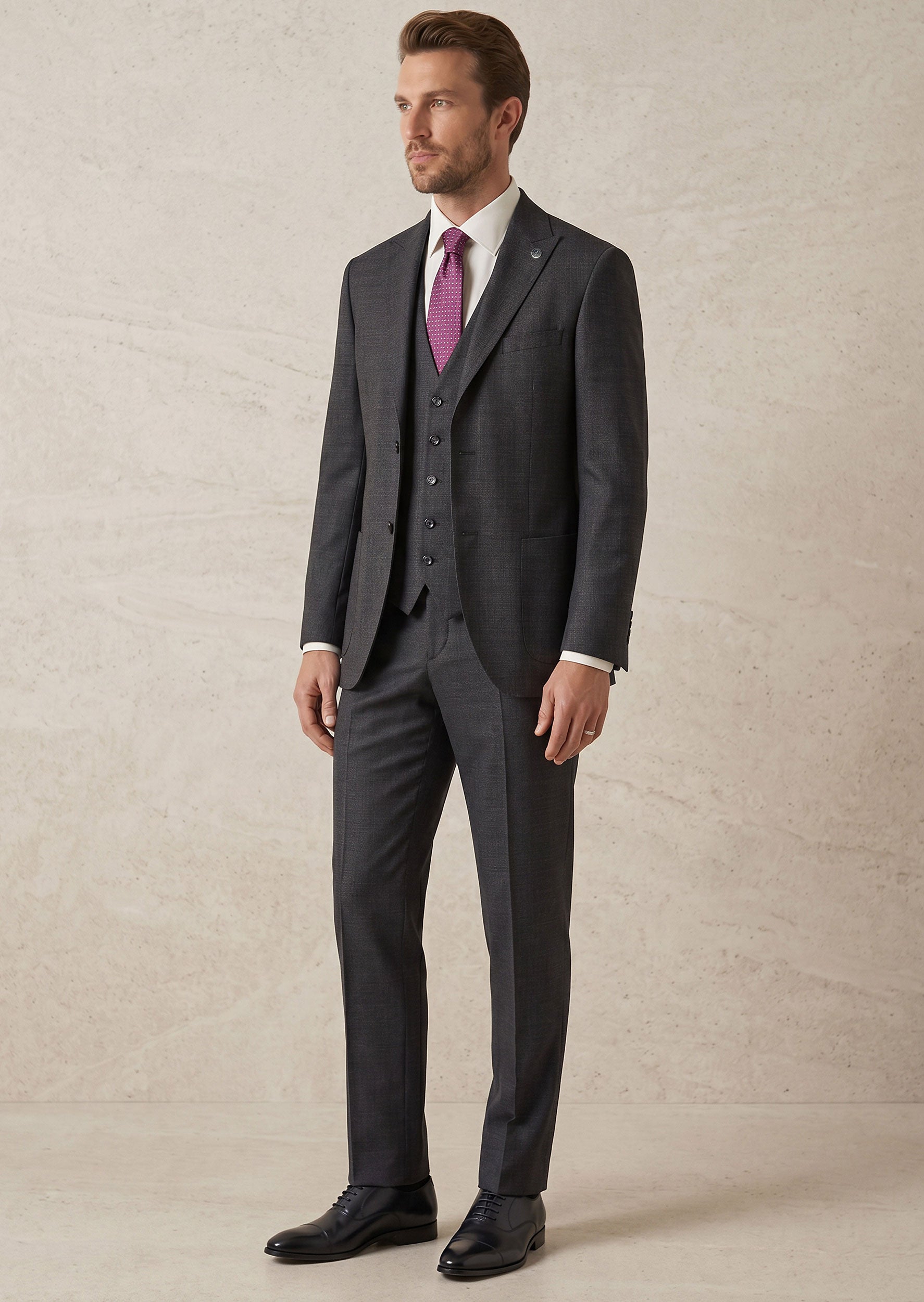 Navy Three-Piece Suit