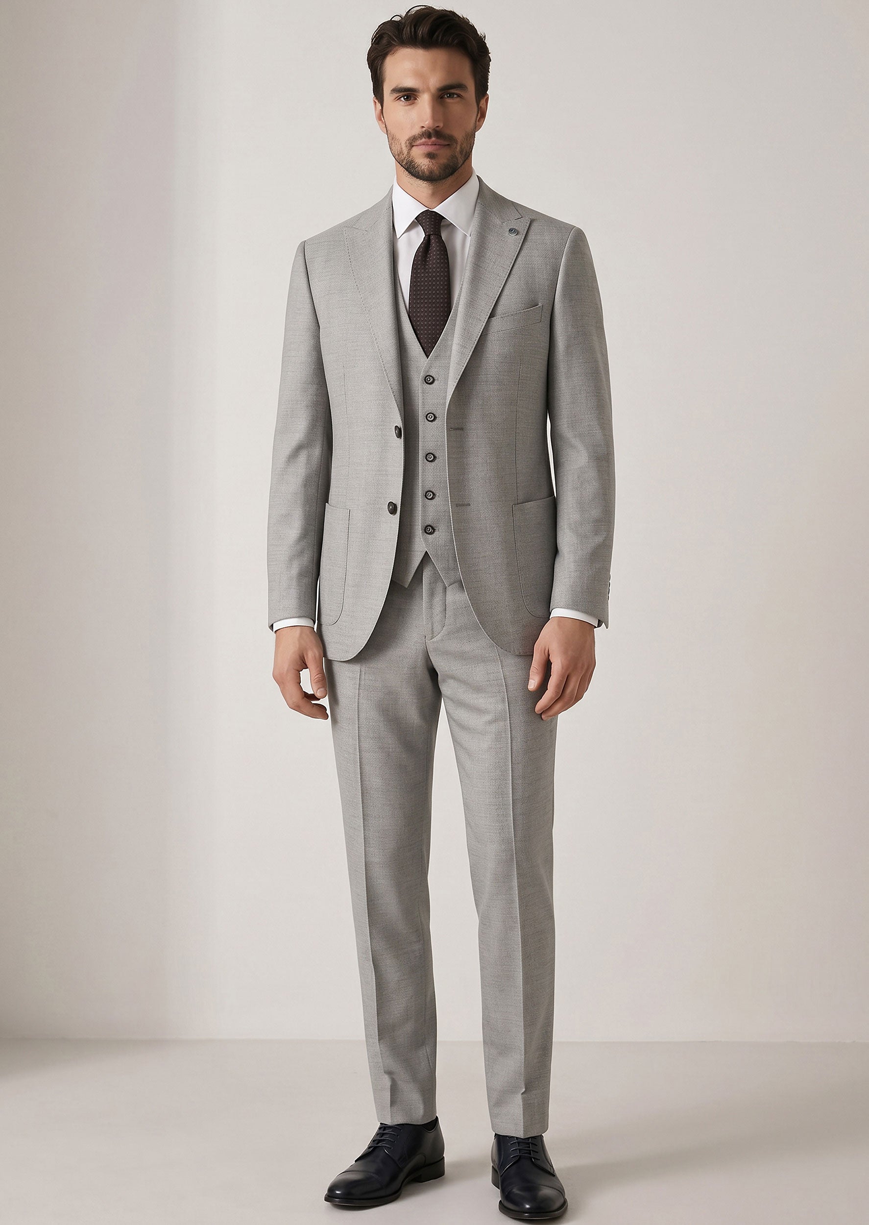 Grey Three-Piece Suit