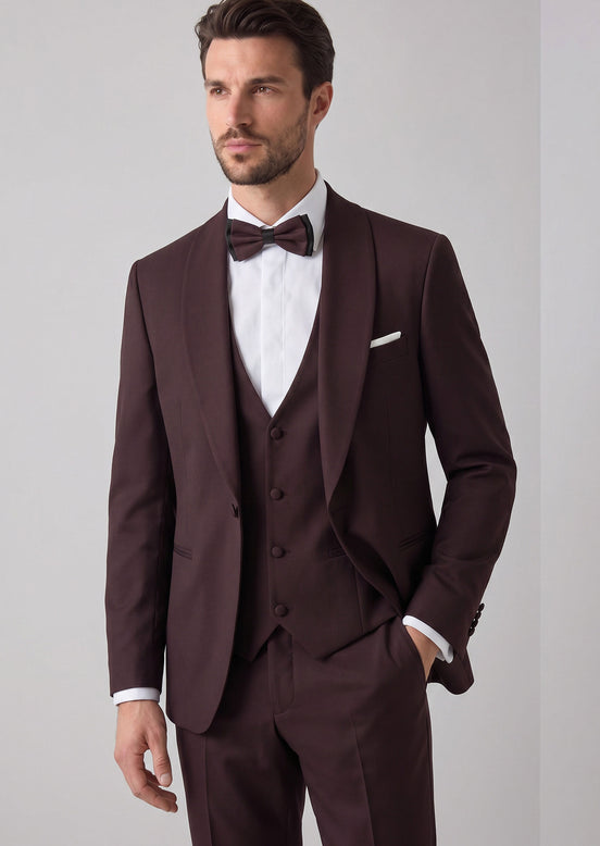 Burgundy Tuxedo