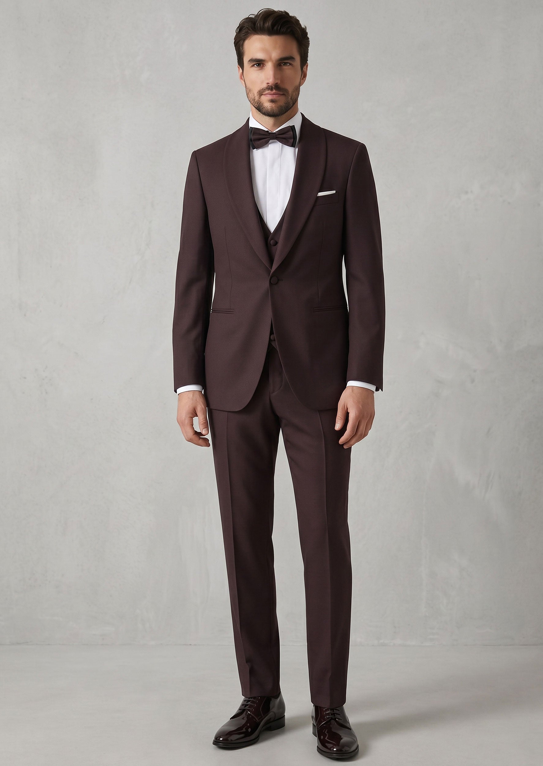 Burgundy Tuxedo