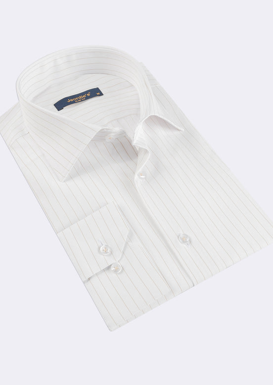 White - Beige Long Sleeve Shirt