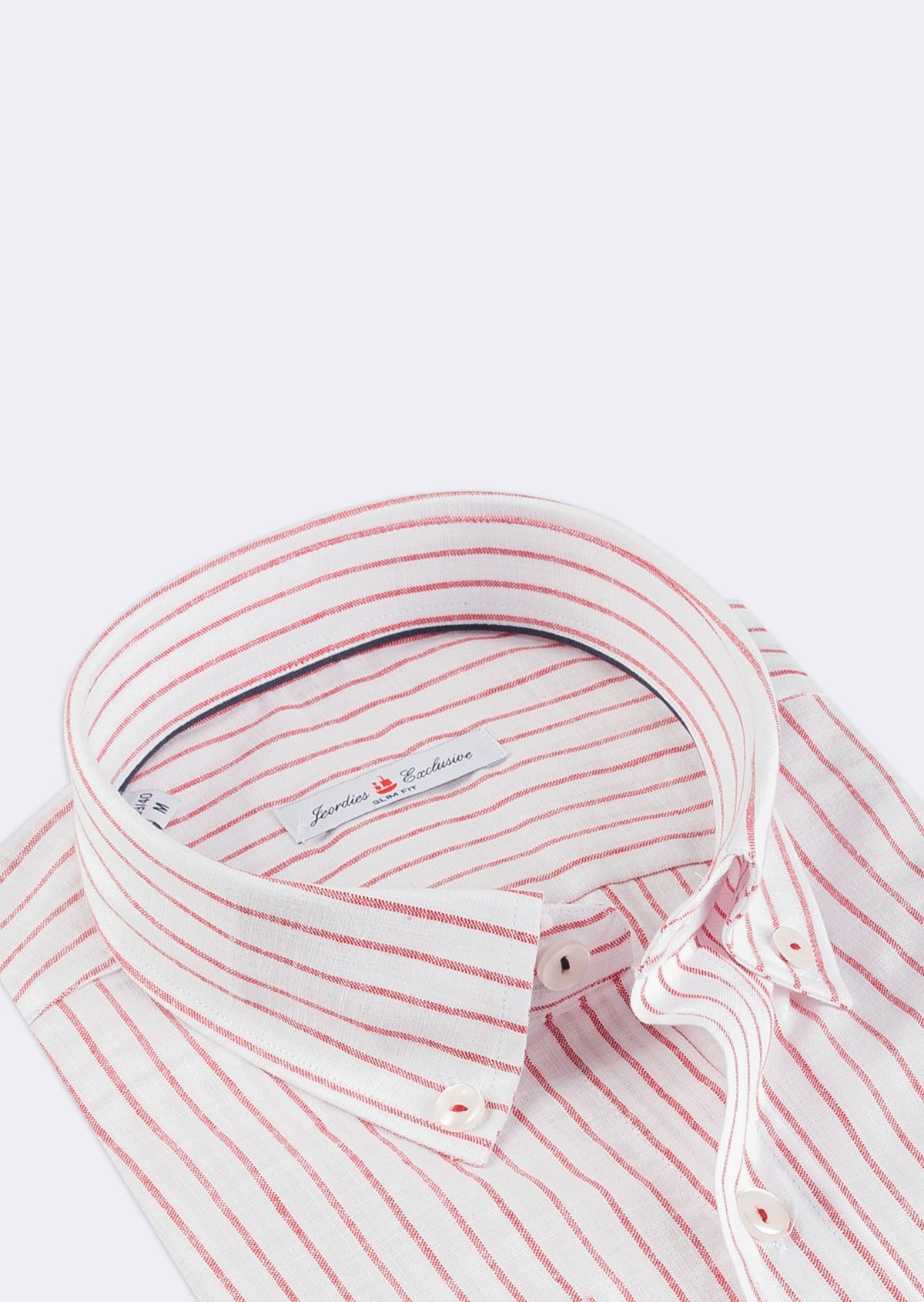White - Burgundy Long Sleeve Shirt