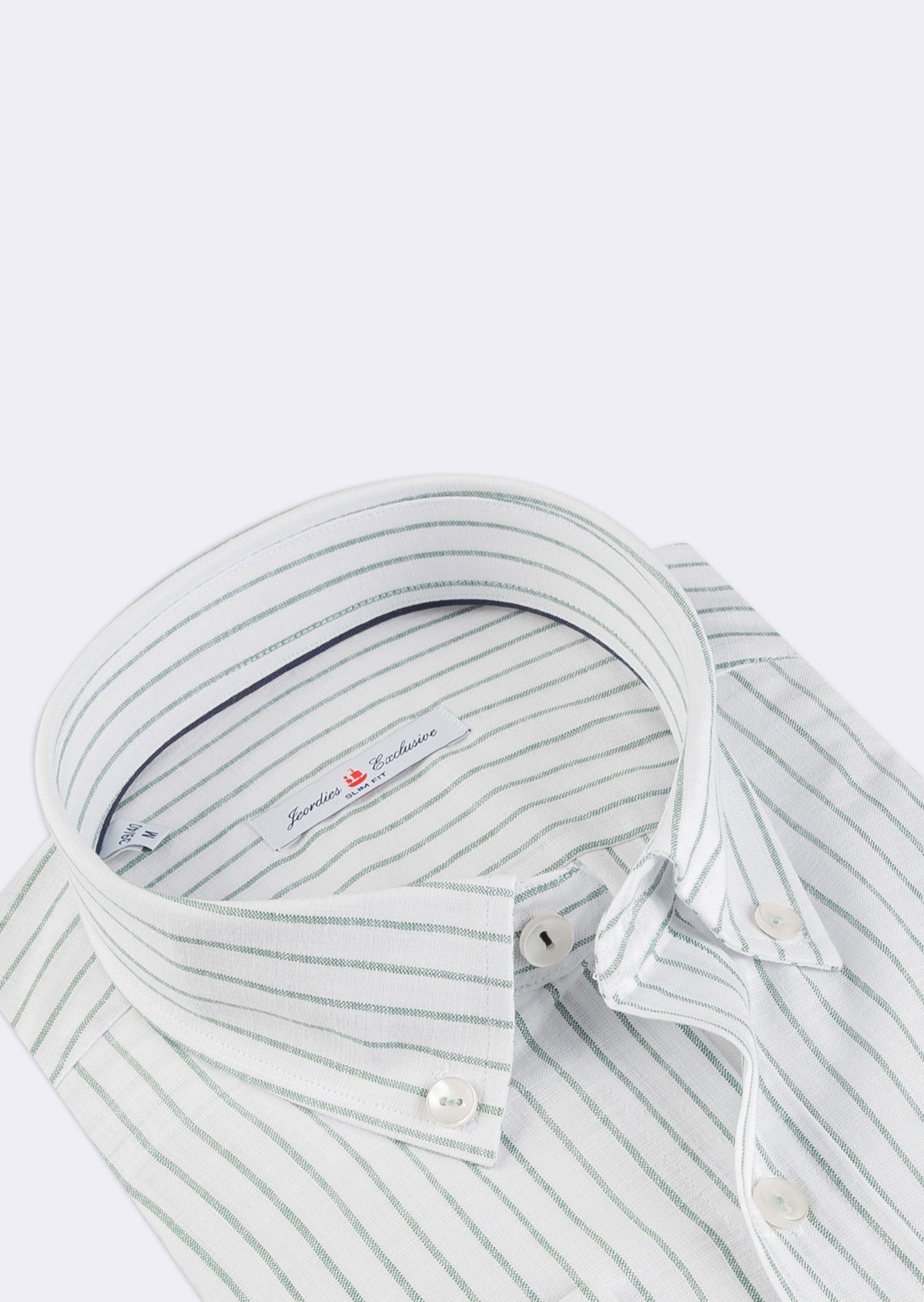 White - Green Long Sleeve Shirt