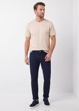 Beige Crew Neck T-shirt