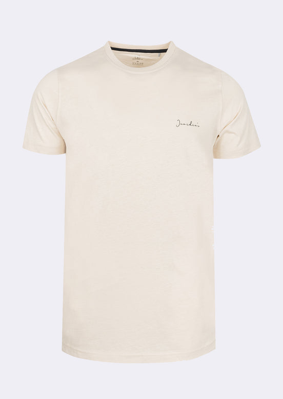Light Beige Crew Neck T-shirt